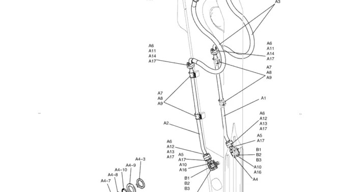 5.014(00) HYD LINES, ARM 3.3M (NIBBLER & BREAKER) LC43H00111F1-SK350-8 Kobelco Excavator Parts Number Electronic Catalog EPC Manuals
