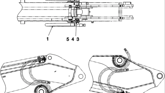 5.018(00) HYD LINES, ARM, SHORT LC43H00105F1-SK350-8 Kobelco Excavator Parts Number Electronic Catalog EPC Manuals