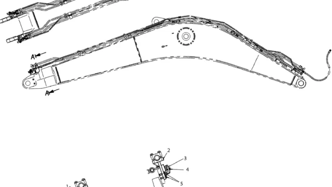 5.020(00) HYD LINES, BOOM (ROTATION) LC42H00180F1 PAGE 2 OF 2-SK350-8 Kobelco Excavator Parts Number Electronic Catalog EPC Manuals