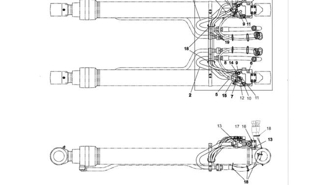 5.021(00) HYD LINES, BOOM CYLINDER (SAFETY) LC42H00227F1-SK350-8 Kobelco Excavator Parts Number Electronic Catalog EPC Manuals