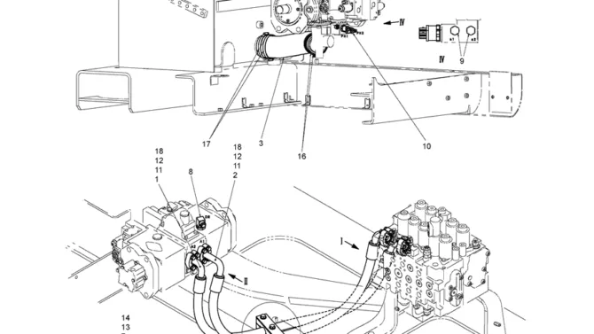 5.029(00) HYD LINES, PUMP (ROTATION) LC30H00037F1-SK350-8 Kobelco Excavator Parts Number Electronic Catalog EPC Manuals