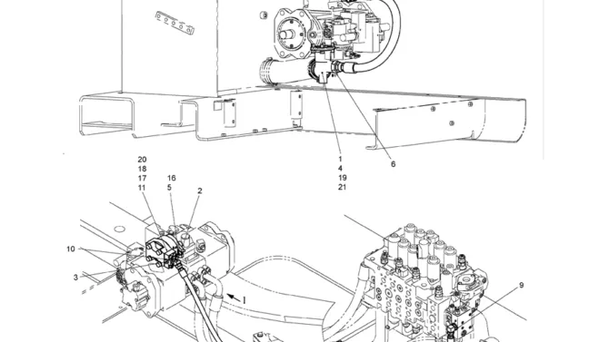 5.029(01) HYD LINES, PUMP (ROTATION) LC30H00031F1-SK350-8 Kobelco Excavator Parts Number Electronic Catalog EPC Manuals