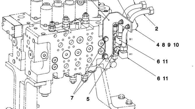 5.032(00) HYD LINES, UPP (ROTATION) EXTRA LC03H00067F1-SK350-8 Kobelco Excavator Parts Number Electronic Catalog EPC Manuals