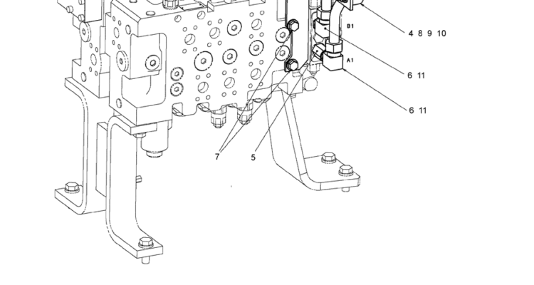5.033(02) HYD LINES, UPP (ROTATION W/NIBBLER & BREAKER) (LC03H00063F1), FIGURE 3 OF 3-SK350-8 Kobelco Excavator Parts Number Electronic Catalog EPC Manuals