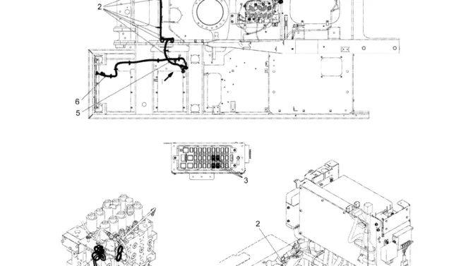 5.040(00) HARNESS ASSY, UPP (NIBBLER & BREAKER, ROTATION, HAND) LC13E00051F1-SK350-8 Kobelco Excavator Parts Number Electronic Catalog EPC Manuals