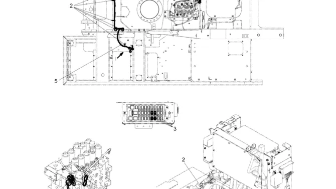 5.041(00) HARNESS ASSY, UPP (ROTATION) LC13E00056F1-SK350-8 Kobelco Excavator Parts Number Electronic Catalog EPC Manuals