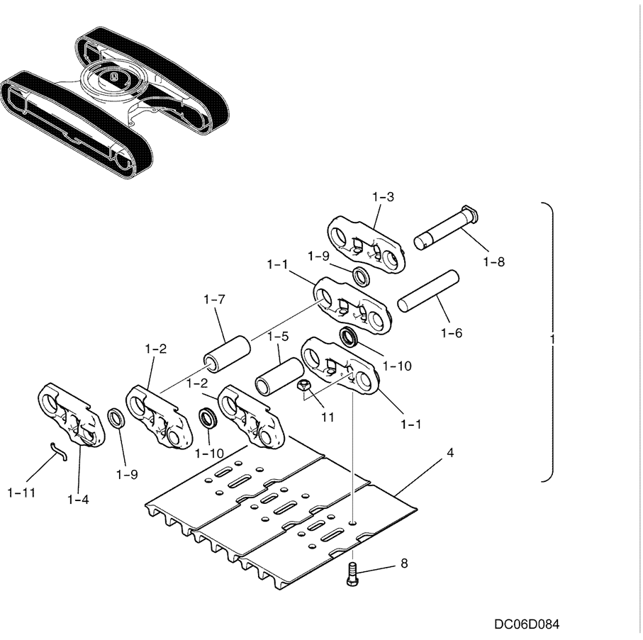 6.006(00) SHOE ASSEMBLY 600MM (HD) LC60D00016F2-SK350-8 Kobelco Excavator Parts Number Electronic Catalog EPC Manuals