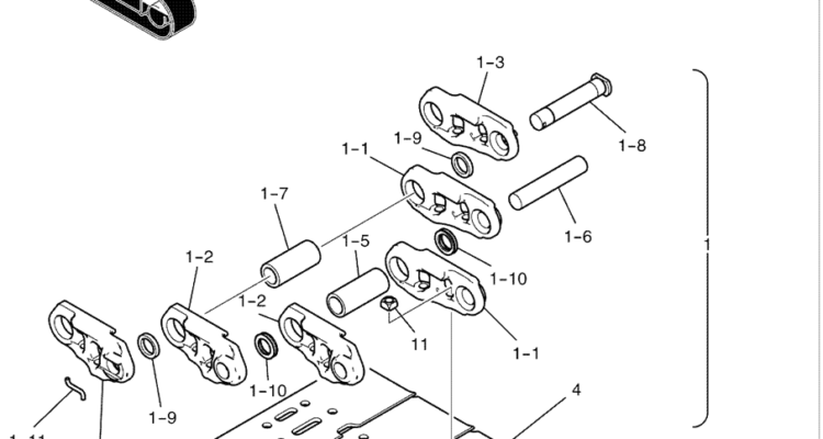 6.007(00) SHOE ASSEMBLY 700MM DOUBLE GROUSER LC60D00016F5