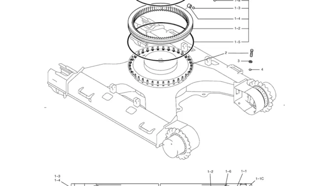 6.010(00) SLEWING RING ASSY (H & W) LC40FU0002F1-SK350-8 Kobelco Excavator Parts Number Electronic Catalog EPC Manuals