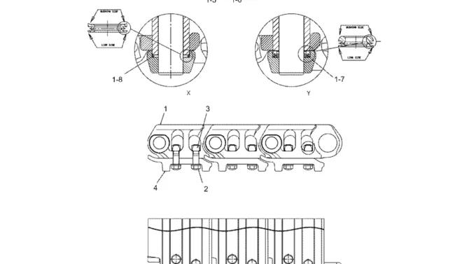 6.012(00) SHOE ASSEMBLY (H & W) 700MM DOUBLE GROUSER LC60DU0010F2-SK350-8 Kobelco Excavator Parts Number Electronic Catalog EPC Manuals