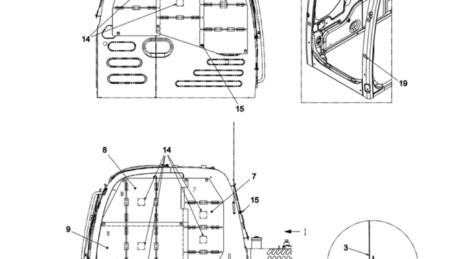 6.018(00) VANDALISM GUARDS 2 OF 2 YN25C00008F1-SK350-8 Kobelco Excavator Parts Number Electronic Catalog EPC Manuals