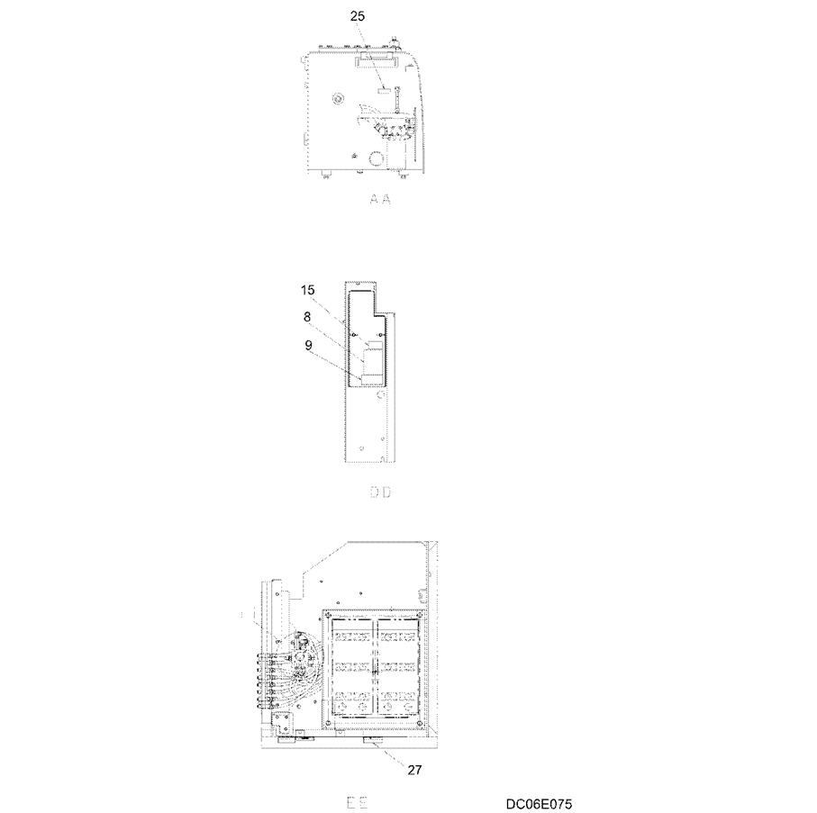 7.005(00) NAME PLATE INSTALLATION, FRAME, LABEL LOCATION YN22T00340F2   PAGE 3 OF 3-SK350-8 Kobelco Excavator Parts Number Electronic Catalog EPC Manuals