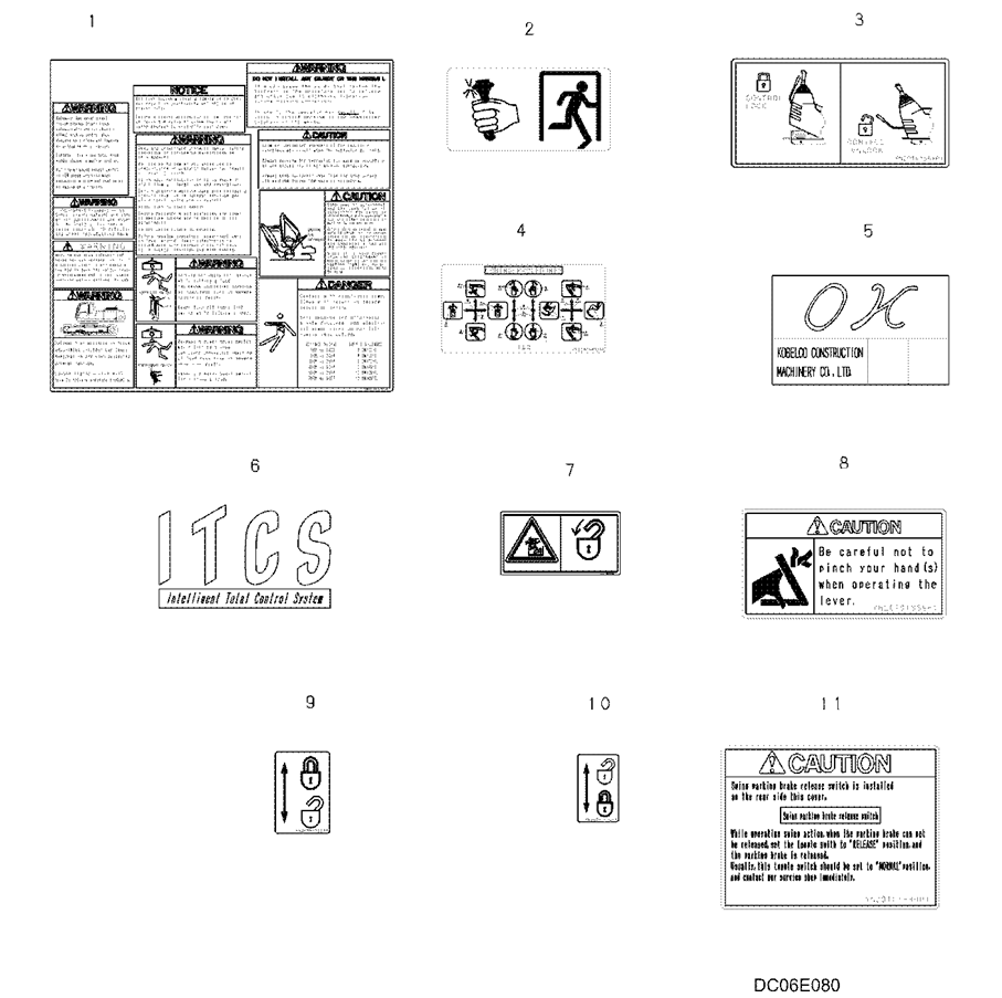 7.010(00) NAME PLATE - CAB, LABELS YN22T00341F1-SK350-8 Kobelco Excavator Parts Number Electronic Catalog EPC Manuals
