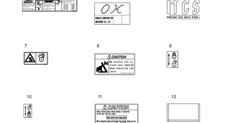 7.022(00) NAME PLATE INSTALLATION, (PATTERN CHANGE) YN22T00341F2-SK350-8 Kobelco Excavator Parts Number Electronic Catalog EPC Manuals