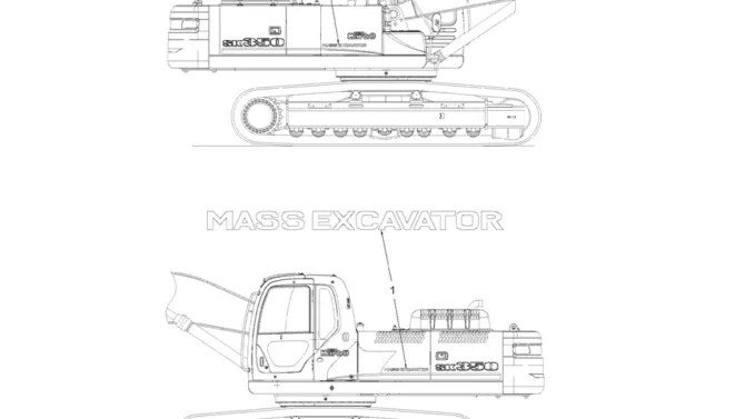 7.025(00) NAME PLATE INSTALLATION, (MASS EXCAVATOR) LC22TU0008F1-SK350-8 Kobelco Excavator Parts Number Electronic Catalog EPC Manuals
