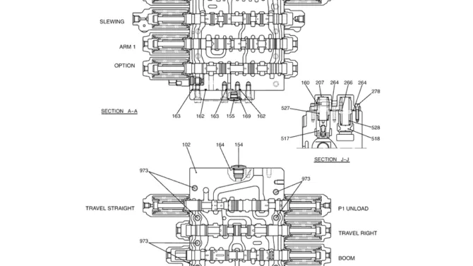 8.001(00) VALVE ASSY, CONTROL LC30V00028F1 (HC001) PAGE 2 OF 5-SK350-8 Kobelco Excavator Parts Number Electronic Catalog EPC Manuals