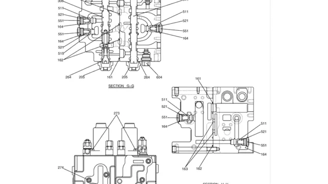 8.004(00) VALVE ASSY, CONTROL LC30V00028F1 (HC001) PAGE 5 OF 5-SK350-8 Kobelco Excavator Parts Number Electronic Catalog EPC Manuals
