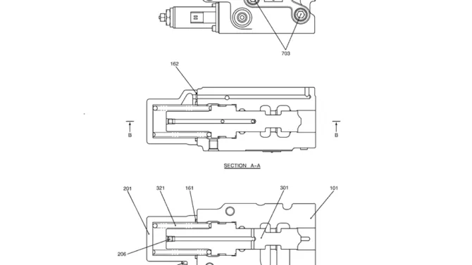 8.007(00) VALVE ASSY, CONTROL YN30V00104F1 (HC100)-SK350-8 Kobelco Excavator Parts Number Electronic Catalog EPC Manuals