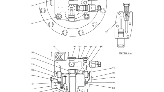 8.008(00) MOTOR ASSY (SWING) LC15V00022F1 (HC300)-SK350-8 Kobelco Excavator Parts Number Electronic Catalog EPC Manuals
