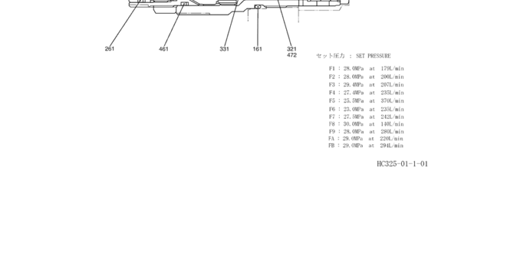 8.011(00) VALVE ASSY, RELIEF YN22V00014F1-FB (HC325)-SK350-8 Kobelco Excavator Parts Number Electronic Catalog EPC Manuals