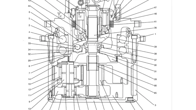 8.012(00) MOTOR ASSY, PROPELLING LC15V00023F1 (HC370) PAGE 1 OF 2-SK350-8 Kobelco Excavator Parts Number Electronic Catalog EPC Manuals