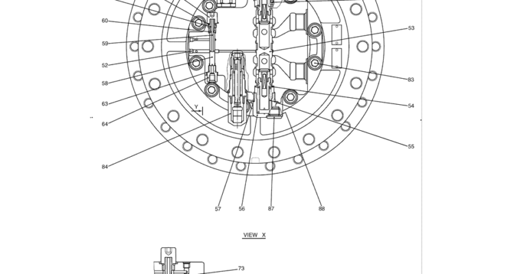 8.013(00) MOTOR ASSY, PROPELLING LC15V00023F1 (HC370) PAGE 2 OF 2-SK350-8 Kobelco Excavator Parts Number Electronic Catalog EPC Manuals