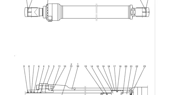8.021(00) CYLINDER ASSY, ARM LC01V00054F1,F2 (HC650)-SK350-8 Kobelco Excavator Parts Number Electronic Catalog EPC Manuals