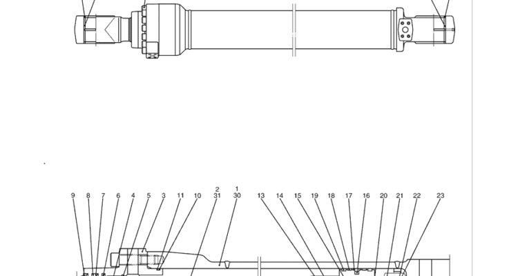 8.021(00) CYLINDER ASSY, ARM LC01V00054F1,F2 (HC650)-SK350-8 Kobelco Excavator Parts Number Electronic Catalog EPC Manuals
