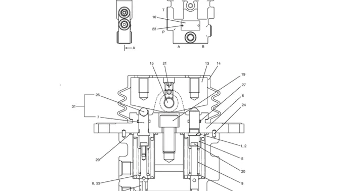 8.023(00) VALVE ASSY, PILOT YN30V00080F1 (HC825)-SK350-8 Kobelco Excavator Parts Number Electronic Catalog EPC Manuals
