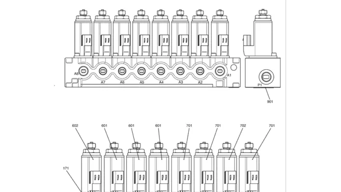 8.024(00) VALVE ASSY, SOLENOID YN35V00047F1 (HC850)-SK350-8 Kobelco Excavator Parts Number Electronic Catalog EPC Manuals