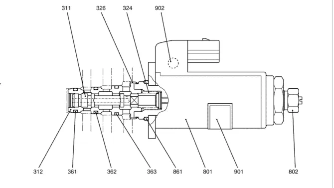8.025(00) VALVE ASSY, SOLENOID YN35V00048F1 (HC851)-SK350-8 Kobelco Excavator Parts Number Electronic Catalog EPC Manuals