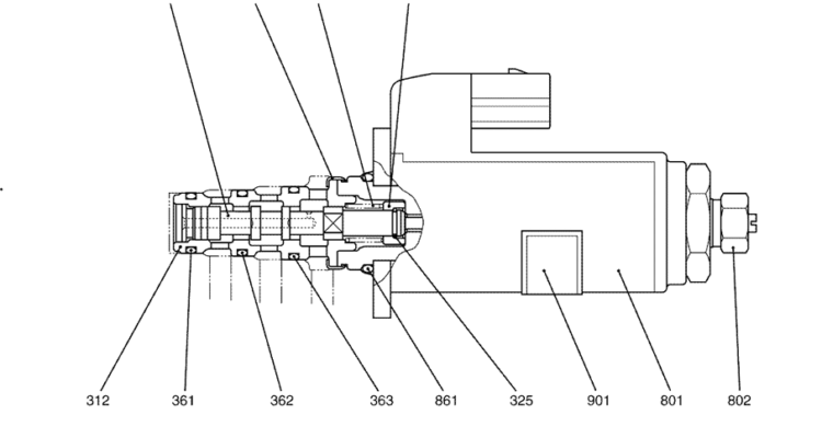 8.026(00) VALVE ASSY, SOLENOID YN35V00049F1 (HC852)-SK350-8 Kobelco Excavator Parts Number Electronic Catalog EPC Manuals