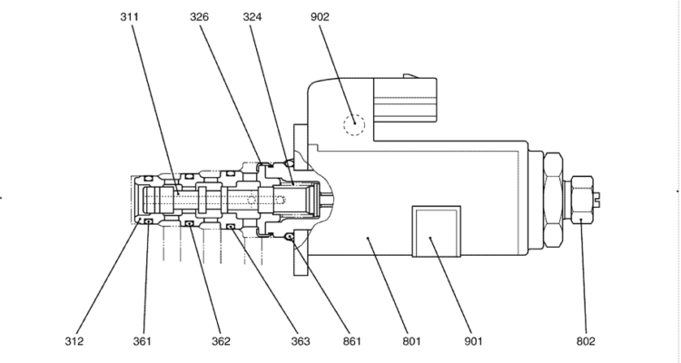 8.028(00) VALVE ASSY, SOLENOID YN35V00051F1 (HC854)-SK350-8 Kobelco Excavator Parts Number Electronic Catalog EPC Manuals