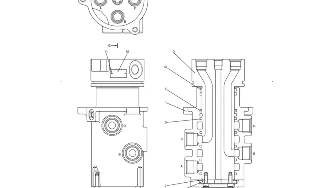 8.031(00) JOINT ASSY, SWIVEL YN55V00053F1 (HC930)-SK350-8 Kobelco Excavator Parts Number Electronic Catalog EPC Manuals