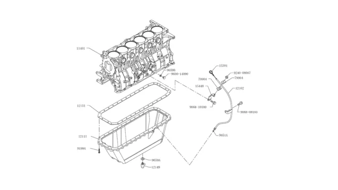 9.004(00) CYLINDER BLOCKS 11-00-2 (HINO ENGINE TYPE J08ETM-KSDA)-SK350-8 Kobelco Excavator Parts Number Electronic Catalog EPC Manuals
