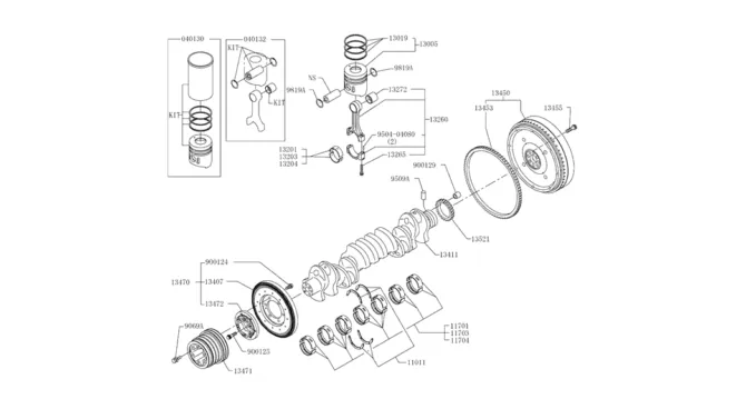 9.006(00) MAIN MOVING PARTS 12-00 (HINO ENGINE TYPE J08ETM-KSDA)-SK350-8 Kobelco Excavator Parts Number Electronic Catalog EPC Manuals