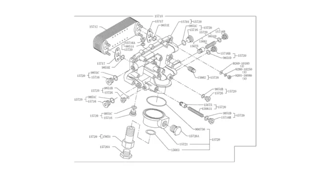 9.013(00) OIL COOLER 14-52 (HINO ENGINE TYPE J08ETM-KSDA)-SK350-8 Kobelco Excavator Parts Number Electronic Catalog EPC Manuals