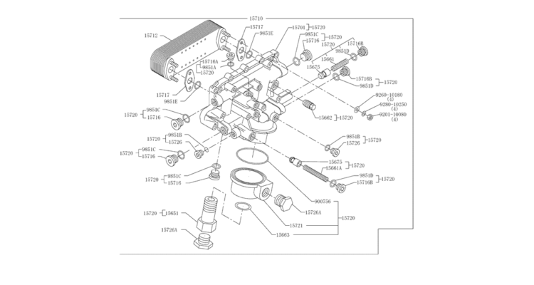 9.013(00) OIL COOLER 14-52 (HINO ENGINE TYPE J08ETM-KSDA)-SK350-8 Kobelco Excavator Parts Number Electronic Catalog EPC Manuals