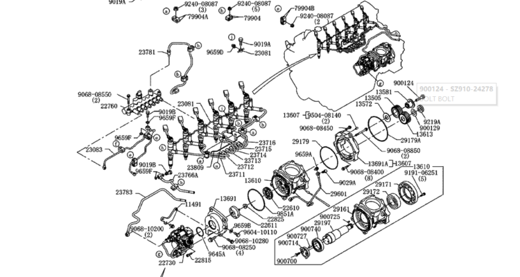 9.014(01) FUEL SYSTEM 15-00 (HINO ENGINE TYPE J08ETM-KSDA)-SK350-8 Kobelco Excavator Parts Number Electronic Catalog EPC Manuals