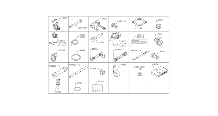 9.021(00) ENGINE ACCESSORY PARTS 18 40 (HINO ENGINE TYPE J08ETM KSDA)