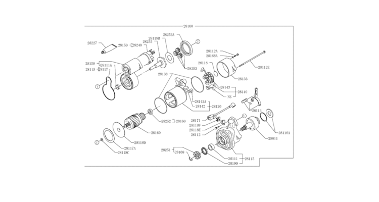 9.023(00) STARTER MOTOR 19-05 (HINO ENGINE TYPE J08ETM-KSDA)-SK350-8 Kobelco Excavator Parts Number Electronic Catalog EPC Manuals