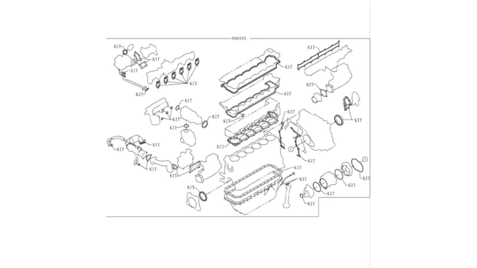 9.024(00) GASKET KIT, ENGINE OVERHAUL 19-91 (HINO ENGINE TYPE J08ETM-KSDA)-SK350-8 Kobelco Excavator Parts Number Electronic Catalog EPC Manuals