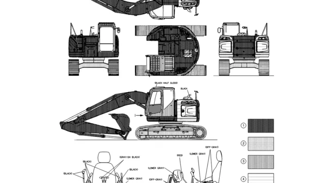 00-002(00)PAINT COLOR-SK235SR-2 SK235SRLC-2 SK235SR Kobelco Excavator Parts Number Electronic Catalog EPC Manuals