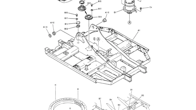 01-001 FRAME ASSY-Kobelco SK200-3 SK200LC-5 SK200 Excavator Parts Number Electronic Catalog EPC Manuals