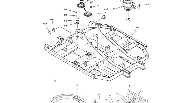 01-001 FRAME ASSY-Kobelco SK200-3 SK200LC-5 SK200 Excavator Parts Number Electronic Catalog EPC Manuals
