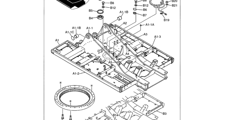 01-002 UPPER FRAME ASSEMBLY WITH COUNTERWEIGHT REMOVER-Kobelco SK480LC-6E SK480-6S SK480LC-6 SK450-6 Excavator Parts Number Electronic Catalog EPC Manuals