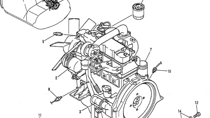 01-004 ENGINE ASSY-Kobelco SK120LC-5 SK120-V SK120LC-3 Excavator Parts Number Electronic Catalog EPC Manuals