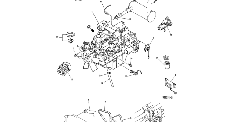 01-004 ENGINE ASSY-Kobelco SK200-3 SK200LC-5 SK200 Excavator Parts Number Electronic Catalog EPC Manuals