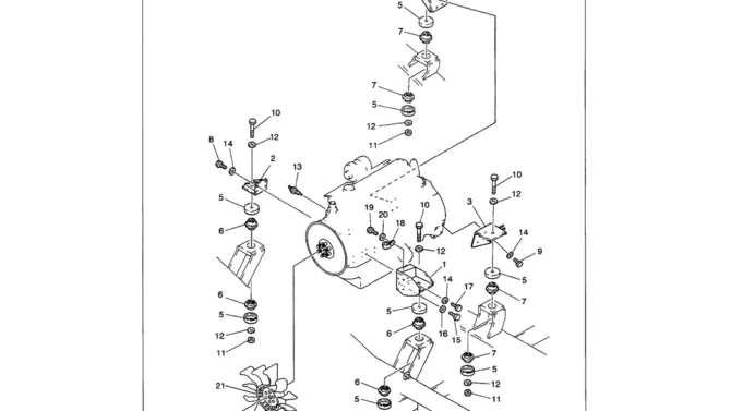 01-004 ENGINE INSTALLATION (ENGINE MOUNTS)-SK330LC-6E SK330-6E SK350LC-6E Kobelco Excavator Parts Number Electronic Catalog EPC Manuals