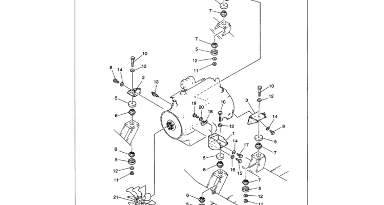 01-004 ENGINE INSTALLATION (ENGINE MOUNTS)-SK330LC-6E SK330-6E SK350LC-6E Kobelco Excavator Parts Number Electronic Catalog EPC Manuals